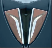 Renault Clio-4 Uyumlu Arka Cam Yan Rüzgarlık Krom 2 Parça 2012 - 2019 Arası Modeller İçin thumbnail 2