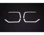 VW T6.1 Transporter Uyumlu Sis Far Çıtası Alt Ve Üst Krom 4 Parça 2020 - 2023 Arası Modeller İçin thumbnail 1