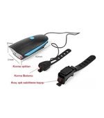 Bike Sky  Xml-T6 LED 1200 Mah Su Geçirmez Far Kornalı Bisiklet Feneri thumbnail 2