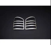 VW T5 Caravelle / Multivan Uyumlu Stop Çerçevesi Krom 2 Parça 2003 - 2010 Arası Modeller İçin thumbnail 3