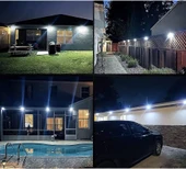 100 Led DIŞ Mekan Solar Aydınlatma Fotoselli Solar Lamba Hareket Sensörlü thumbnail 2