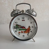 Nostaljik Kurmalı Horozlu Çalar Saat Büyük Boy thumbnail 3