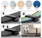 Yapışkanlı Kablo Düzenleyici Seti - 3