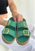 İces Yeşil Nubuk Terlik thumbnail 2