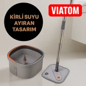 Temiz ve Kirli Suyu Ayıran Otomatik Mop Seti thumbnail 5