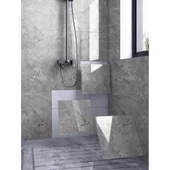 Gri Mermer Desen Duvar Sticker (30x30) thumbnail 1