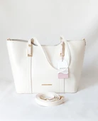 252SV823 Model Sarach Marka Bej Renk El ve Omuz Çantası - 1