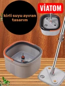 Temiz ve Kirli Suyu Ayıran Otomatik Mop Seti thumbnail 4