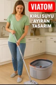 Temiz ve Kirli Suyu Ayıran Otomatik Mop Seti thumbnail 1
