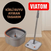 Temiz ve Kirli Suyu Ayıran Otomatik Mop Seti thumbnail 2