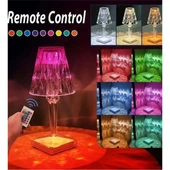 Kristal Abajur LED Kumandalı Ve Dokunmatik Masa Lambası thumbnail 3