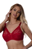 Bordo Dantelli Toparlayıcı Sütyen - 503 - 2