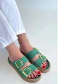İces Yeşil Nubuk Terlik thumbnail 3