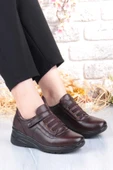 Pepita Z010 Comfort Yumuşak Esnek Kauçuk Kaymaz Taban Hakiki Deri Kadın Ayakkabı thumbnail 8