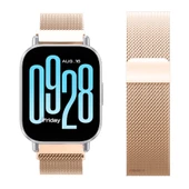Redmi Watch 5 Active Redmi 5 Lite Uyumlu Kordon Manyetik Milanese Loop Metal Kordon   Retro Gold thumbnail 3
