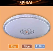 Sıva Üstü Led Panel 45W 49 cm çapında Model Spıral Led Avize - 1