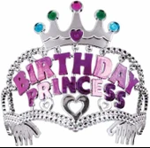 Birthday Prenses Yazılı Çocuk Parti Tacı thumbnail 2