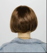 Kısa Küt Parti Peruğu Kahve - 2