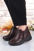 Pepita Z014 Rahat Esnek Kaymaz Taban Yumuşak Hakiki Deri Kadın Bot thumbnail 9