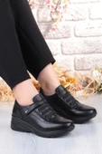Pepita Z010 Comfort Yumuşak Esnek Kauçuk Kaymaz Taban Hakiki Deri Kadın Ayakkabı thumbnail 1