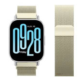 Redmi Watch 5 Active Redmi 5 Lite Uyumlu Kordon Manyetik Milanese Loop Metal Kordon   Retro Gold thumbnail 9