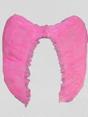 Mega Boy Pembe Renk Tüylü Melek Kanadı - 2