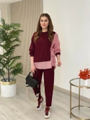 Kadın Gömlek Detay çizgili Yandan Bağlamalı Ikili Takım - 5