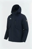 Erkek Lacivert Outdoor Su İtici Kapüşonlu Kaban – Rüzgar Geçirmez, Hafif ve Dayanıklı - 2