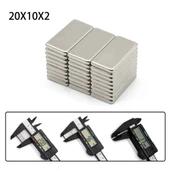 20x10x2 mm Neodyum Mıknatıs Köşeli N35 Nikel Kaplama Güçlü Kaliteli Dayanıklı Magnet Ürün - 5