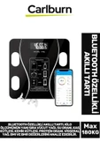 Lcd Ekran Kas Kütle Vücut Yağı Kemik Kütle Protein Oranı Ölçer Bluetooth Özellikli Akıllı Tartı - 1