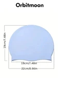 Yeni Seri Kaymaz Su Geçirmez Sızdırmaz Silikon Yüzücü Elastik Yüzme Şapkası Havuz Deniz Bonesi thumbnail 2