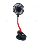 Portatif Işıklı Mini Klipsli Fan - 1
