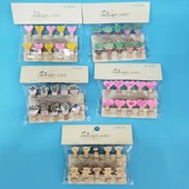 Ahşap Notluk İpli Mandal - 2