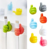 El Şeklinde Kauçuk Çok Amaçlı Kablo Tutacak 10 Adet thumbnail 1