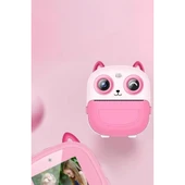 Dijital Video Fotoğraf App Destekli Çocuk Kamerası Termal Resim Kağıt Baskılı Yazıcı Pembe - 3