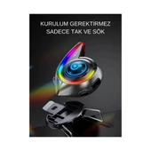 Y21 Rgb Işık Efektli Intercom Bluetooth Motosiklet Kask Kulaklığı Intercom Kulaklık - 6