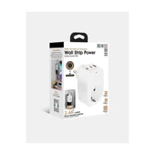 Tekli Yüksek Voltaj Korumalı Duvar Prizi 2x Type-c 1x Usb Çıkışlı Priz Grup Priz Çoğaltıcı Siyah - 4