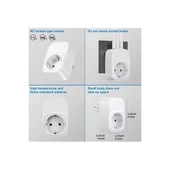 Tekli Yüksek Voltaj Korumalı Duvar Prizi 2x Type-c 1x Usb Çıkışlı Priz Grup Priz Çoğaltıcı Siyah - 3