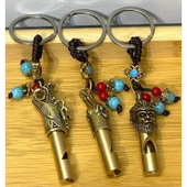 Metal Figürlü Düdük Anahtarlık Alk4461 - 1