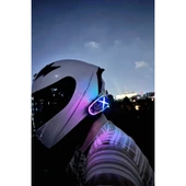Helmet Graffiti Motor Kask Kulaklık Rgb Modlu Su Geçirmez 6.0 Bluetooth Intercom Yenı Model - 2