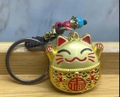 Metal Şans Ve Bereket Kedisi Anahtarlık Alk4463 - 1