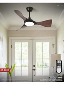 Cata Bern 40w Ledli 132cm 3 Renk Mod Ahşap Görünümlü Tavan Vantilatörü CT-3002 - 1