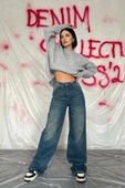 Lacivert Comfy Jeans Pantolon thumbnail 1