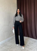 Siyah Comfy Jeans Pantolon thumbnail 2
