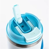 Tantitoni Mavi 2 si 1 Arada Kapaklı Termos Bardak 480ml - 3