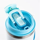 Tantitoni Mavi 2 si 1 Arada Kapaklı Termos Bardak 480ml - 2