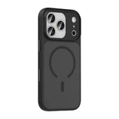 Apple iPhone 17 Pro Kılıf Mat Arka Yüzey Wireless Şarj Özellikli Zore Flet M-safe Kapak thumbnail 2