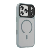 Apple iPhone 17 Pro Kılıf Mat Arka Yüzey Wireless Şarj Özellikli Zore Flet M-safe Kapak thumbnail 3