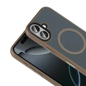 Apple iPhone 17 Kılıf Mat Arka Yüzey Wireless Şarj Özellikli Zore Flet M-safe Kapak thumbnail 11