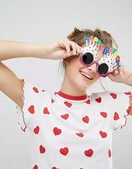 Happy Birthday Beyaz Fuşya Parti Gözlüğü thumbnail 2